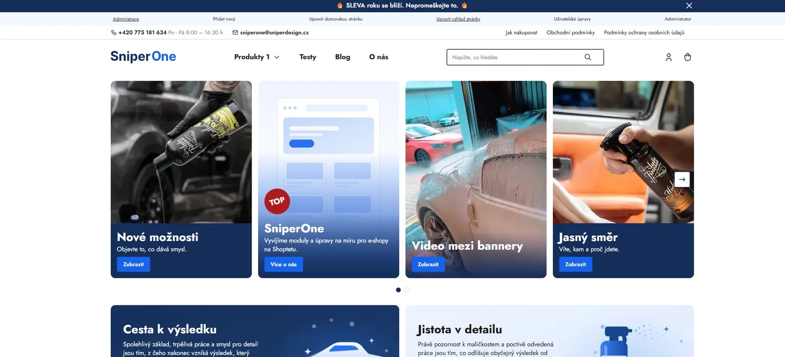 Jak šablona vypadá