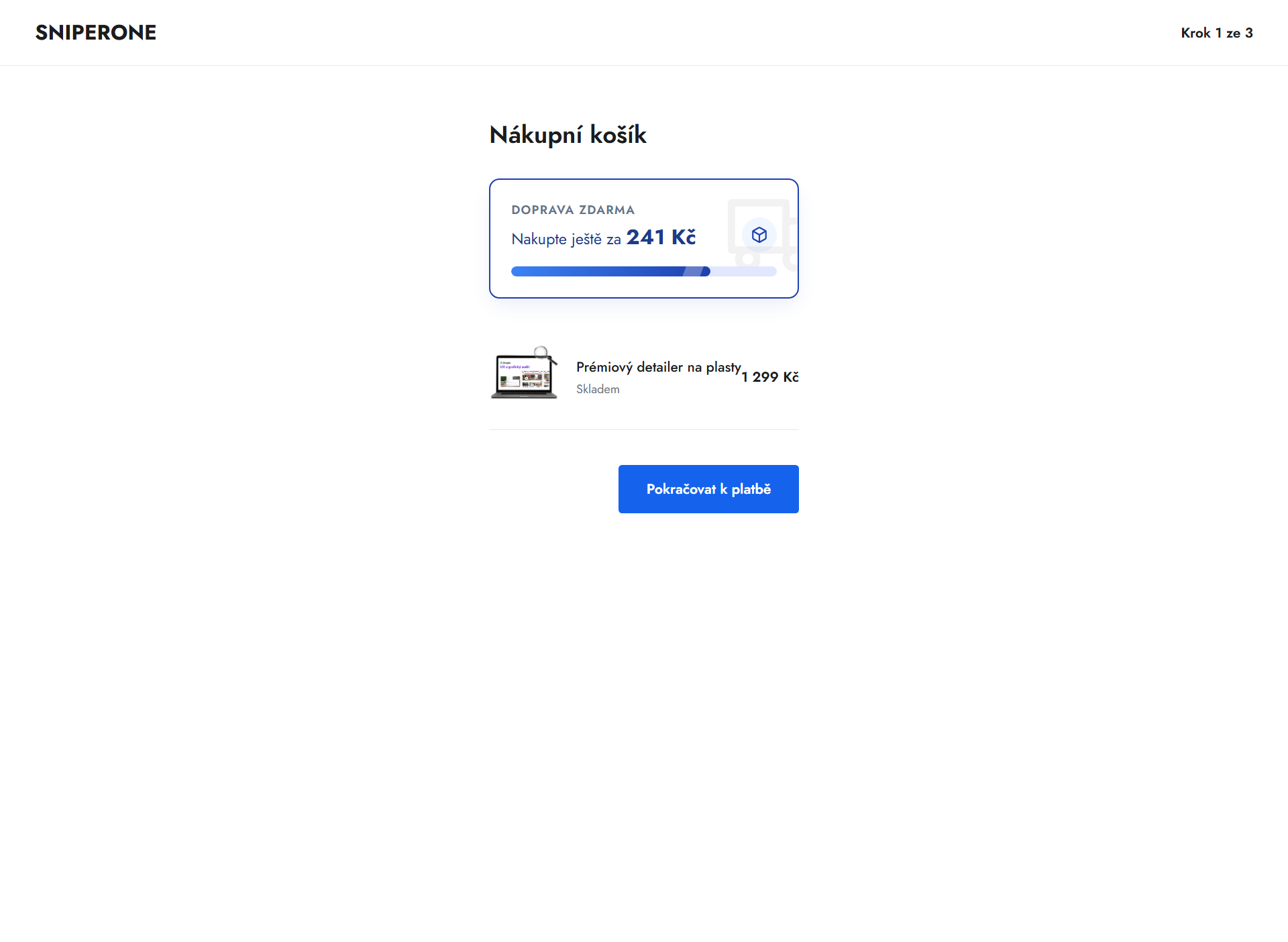 NEXT-GEN odpočty do dopravy zdarma na různých místech e-shopu Shoptet