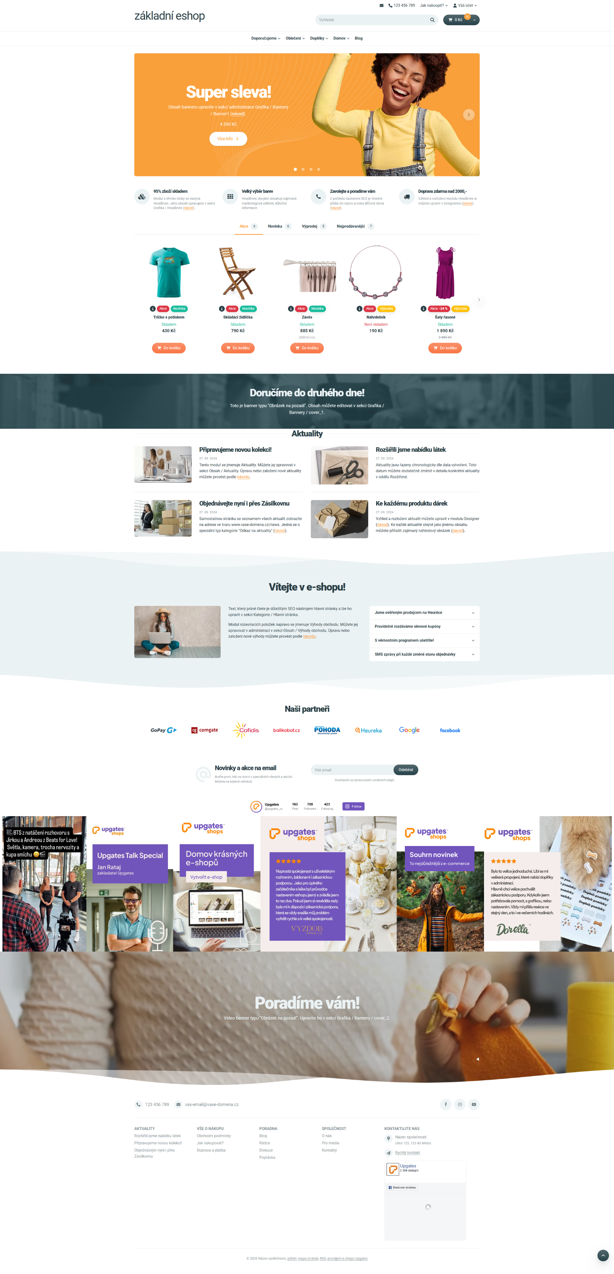 Mapa modulů — Homepage