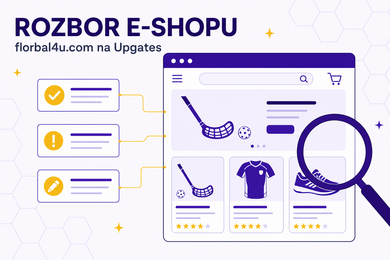 Rozbor eshopu florbal4u.com - Upgates