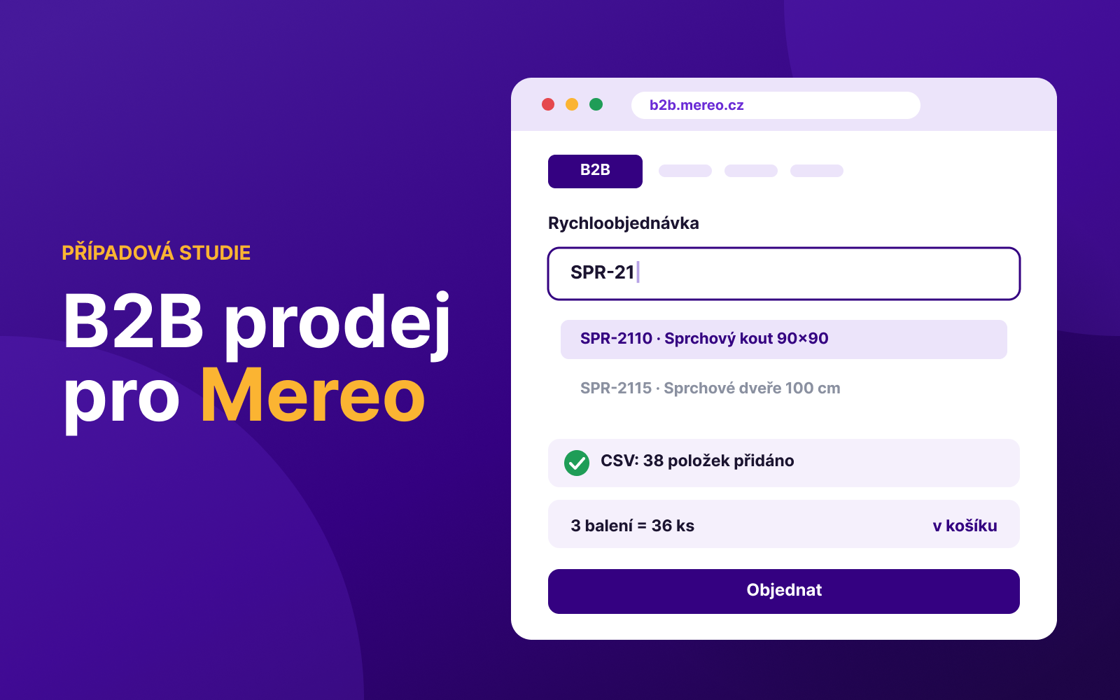 Jak jsme pro Mereo postavili B2B prodej na Upgates