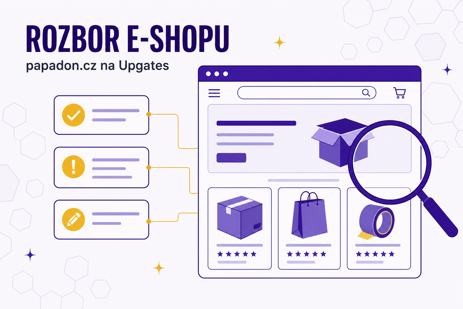 Rozbor eshopu papadon.cz - Upgates
