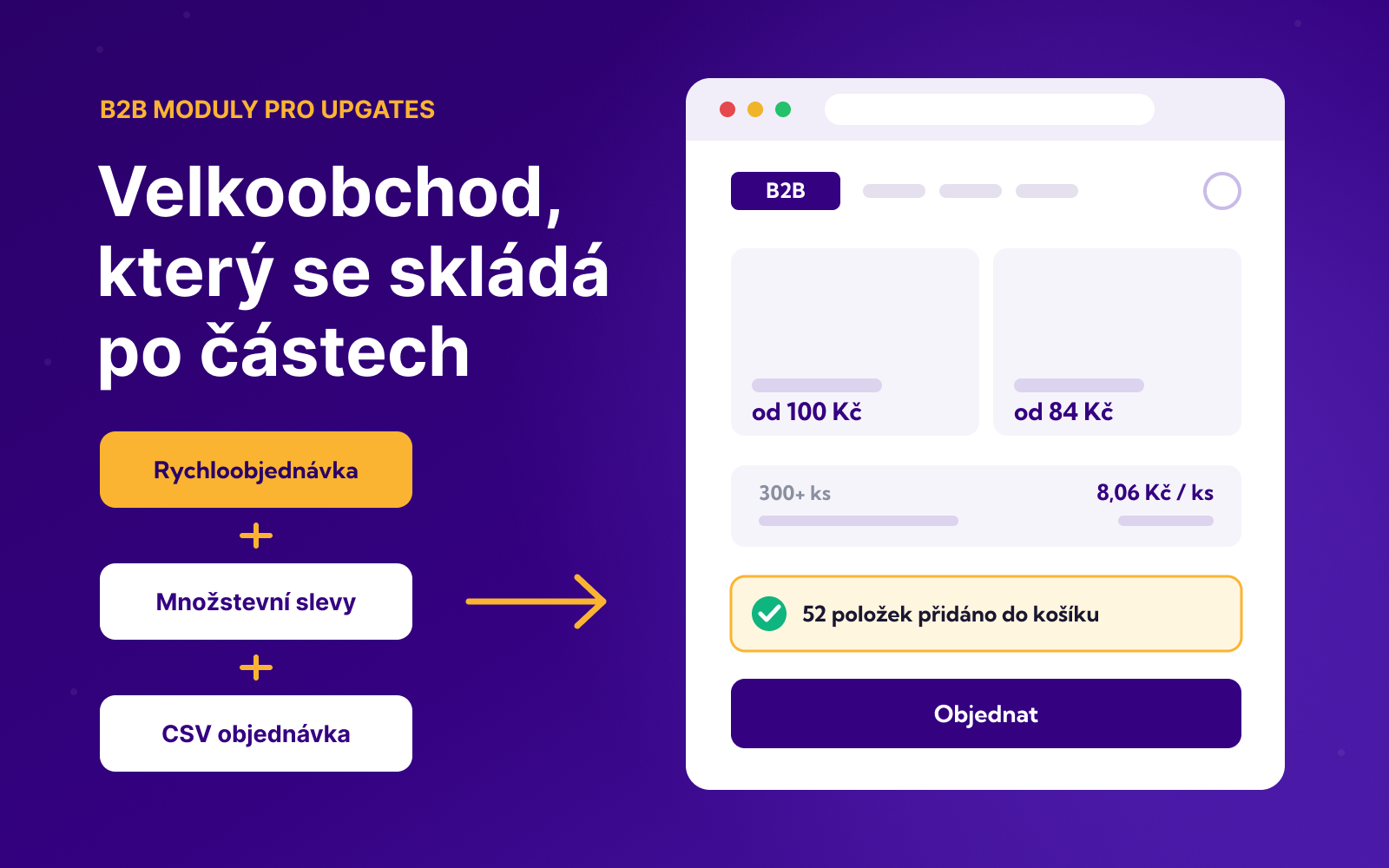 Jak vyladit B2B prodej na Upgates e-shopu