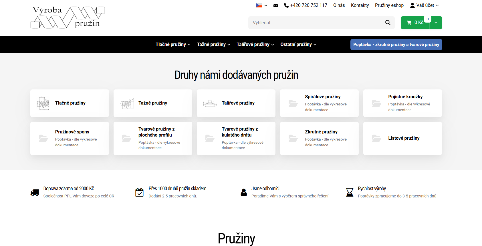 Náhled e-shopu vyroba-pruzin.cz