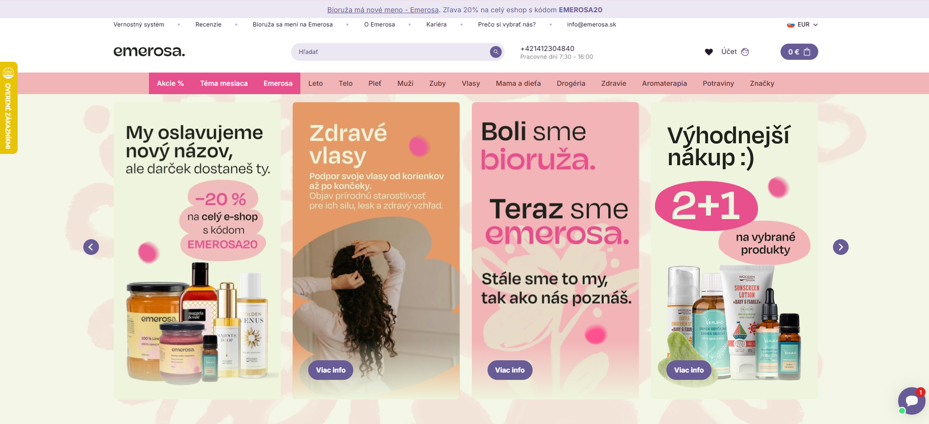 Náhled e-shopu emerosa.sk