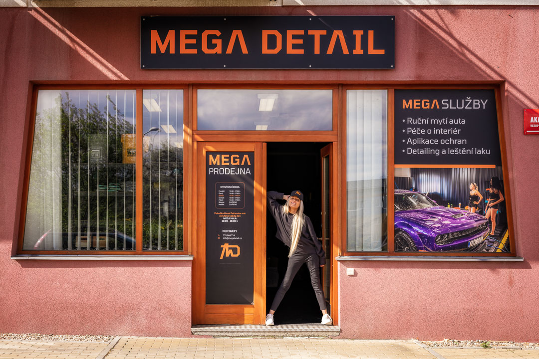Mega Detail — detail vystavení produktů